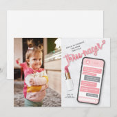 Invitation photo pour le troisième anniversaire de (Devant / Derrière)