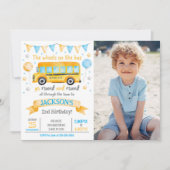 Invitation photo pour les 2 ans d'anniversaire d'a (Devant)