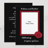 Invitation photo pour les 30 ans de mariage (Devant / Derrière)