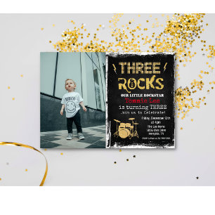 Invitation photo pour les 3 ans de Rockstar