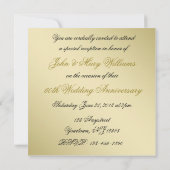 Invitation photo pour les 50 ans de mariage (Dos)