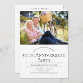 Invitation photo pour les 50 ans de mariage (Devant / Derrière)