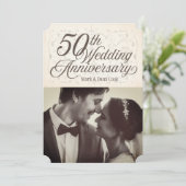 Invitation photo pour les 50 ans de mariage (Debout devant)