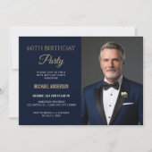 Invitation photo pour les 60 ans (Devant)