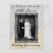 Invitation photo pour les 60 ans de mariage de dia (Devant)