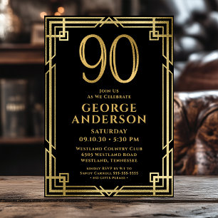 Invitation Photo pour les 90 ans de Black Gold
