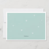 Invitation photo pour les amis d'hiver (Dos)