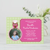 Invitation photo pour les diplômes de l'école mate (Debout devant)