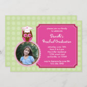 Invitation photo pour les diplômes de l'école mate (Devant / Derrière)