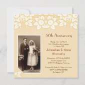 Invitation photo pour les noces d'or (Devant)