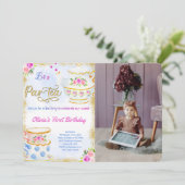 Invitation photo pour Tea Party (Debout devant)