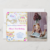 Invitation photo pour Tea Party (Devant)