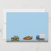 Invitation photo pour un camion de transport autom (Dos)