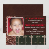 Invitation photo pour un événement d'anniversaire  (Devant / Derrière)