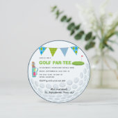 Invitation photo pour une fête à thème de golf (Debout devant)