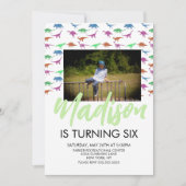 Invitation photo pour une fête d'anniversaire de d (Devant)