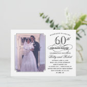 Invitation photo pour une fête d'anniversaire de m (Debout devant)