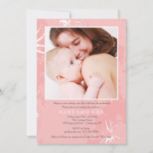 Invitation photo pour une fête prénatale pour la r