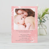 Invitation photo pour une fête prénatale pour la r (Debout devant)