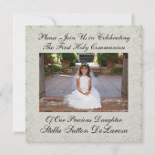 Invitation photo - Première Invitation à la Commun (Devant)