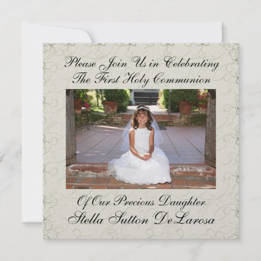 Invitation photo - Première Invitation à la Commun (Devant)