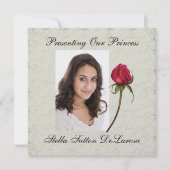 Invitation photo - Princesse, Mariage, Cotillion (Devant)