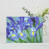 Invitation photo "Printemps" Iris Fleurs (Debout devant)