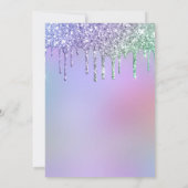 Invitation Photo Purple Pink Sweet 16e fête d'anniversaire (Dos)