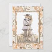 Invitation Photo QR Code Floral Mariage (Devant)