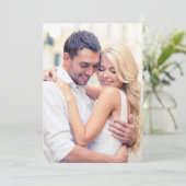 Invitation Photo QR Code Gold Cream Arrière - plan Vellum Ove (Debout devant)