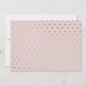 Invitation Photo Quinceanera Papillon rose et or (Dos)