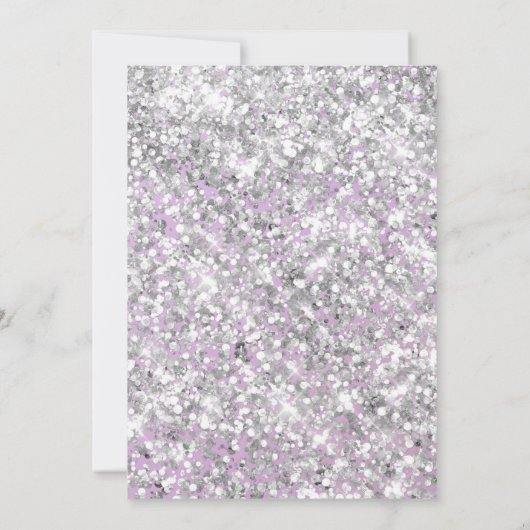 Invitation Photo Rainbow Sparkle 4e anniversaire (Dos)