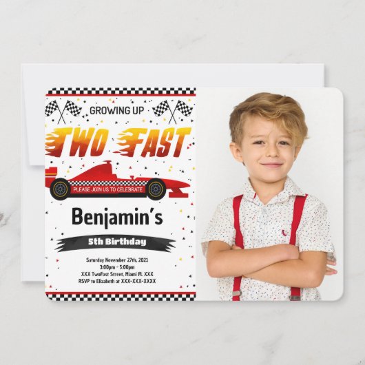 Invitation photo rapide (Devant)