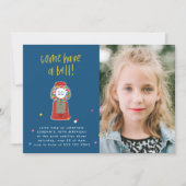 Invitation Photo Red Gumball Machine Candy Buble Gum Party (Devant)