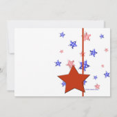 Invitation photo Red Star (Dos)