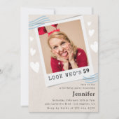 Invitation Photo Regardez qui fête ses 59 ans (Devant)