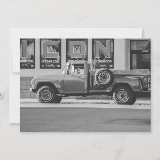 Invitation Photo Reprint American Pickup Truck (Devant)