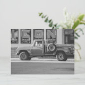 Invitation Photo Reprint American Pickup Truck (Debout devant)