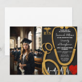 Invitation Photo RN Célébration de la graduation en soins inf (Devant / Derrière)