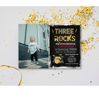 Invitation photo Rockstar 3e anniversaire