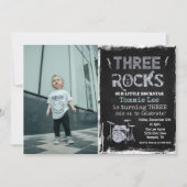 Invitation photo Rockstar 3e anniversaire (Devant)