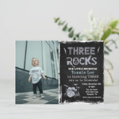Invitation photo Rockstar 3e anniversaire (Debout devant)