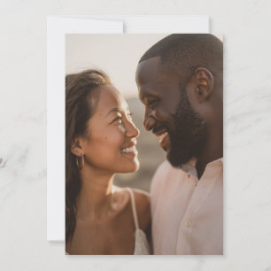 Invitation Photo Romantique Chaleureux et Joyeux