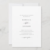 Invitation Photo romantique manuscrite Mariage d'hiver (Dos)