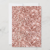 Invitation Photo Rose Gold Enfants Fille 1er anniversaire (Dos)