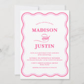 Invitation photo rose Mariage (Devant)