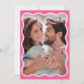 Invitation photo rose Mariage (Dos)