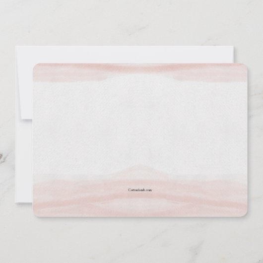 Invitation photo rose simple (Dos)