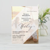 Invitation * Photo RSVP QR AR6 do-it-yourself Mariage (Debout devant)