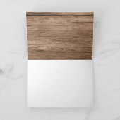 Invitation Photo Rustic Collage Monogram NEWLYWEDS WEDDING (Intérieur)